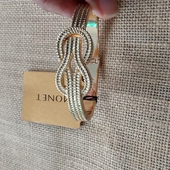 Monet Jewelry Gold Tone Bangle Bracelet - Picture 3 of 6